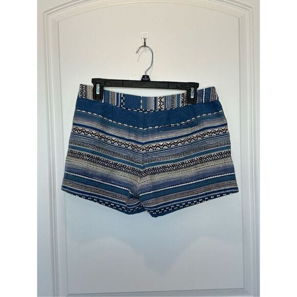 Joie Merci Ethnic Blue Striped Shorts Size 2 - Picture 4 of 6